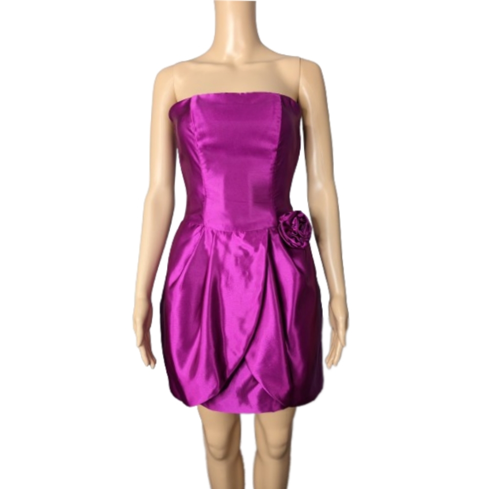 Gunne Sax Jessica McClintock Vintage Fuschia Dress 1